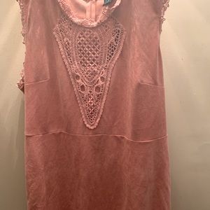 Rue21+ mauve color mini dress with a back zipper & sleeveless